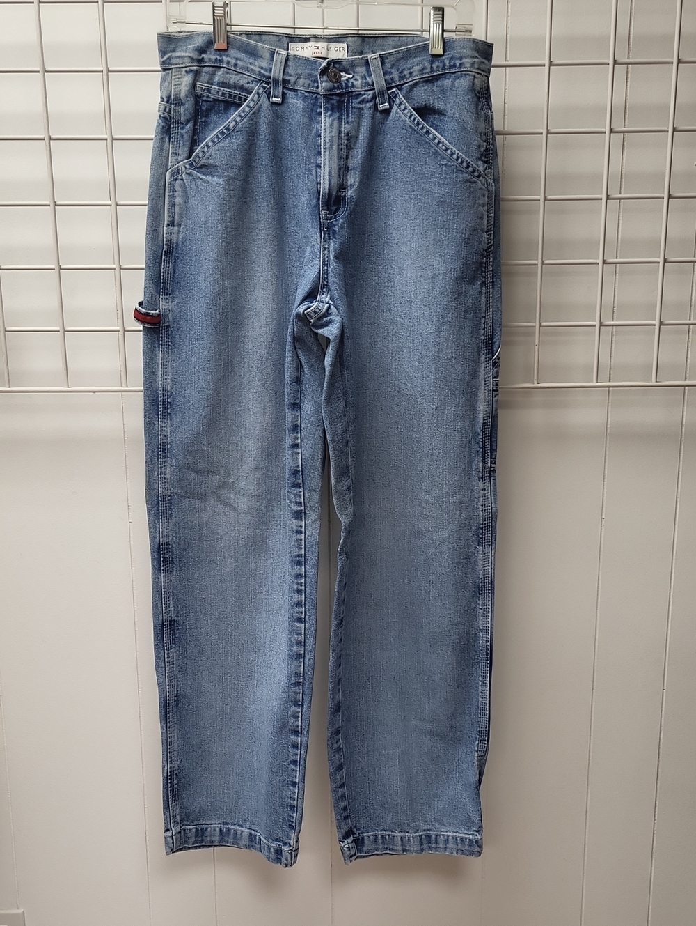 Tommy Hilfiger Light Blue Relaxed Carpenter Jeans, Size 8